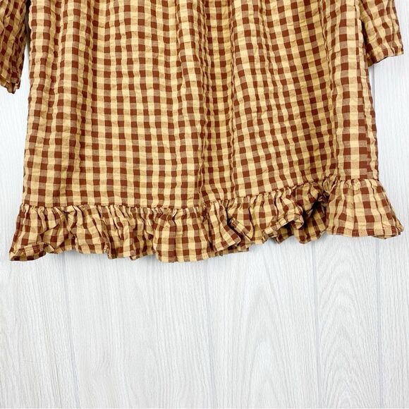 ASOS | Gingham Ruffle Baby Doll Mini Dress Size 4 - Picture 10 of 12
